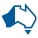 Australian icon with Western Australia highlighted