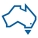 Australian icon with the Australian Capital Territory highlighted