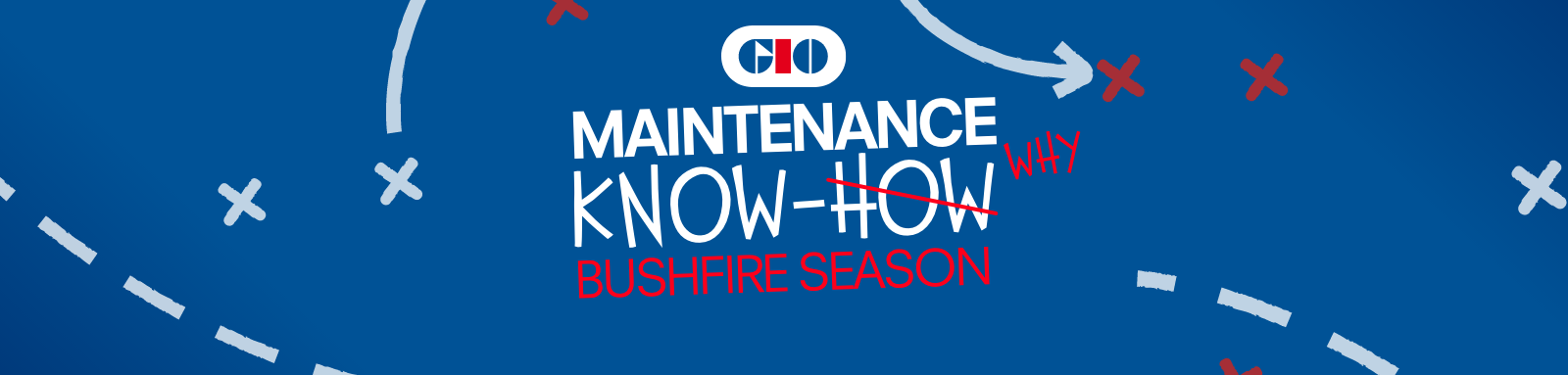 GIO Maintenance Know Why Bushfire Season banner
