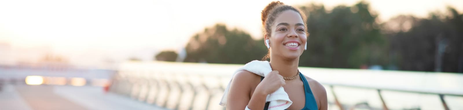 Woman going for jog